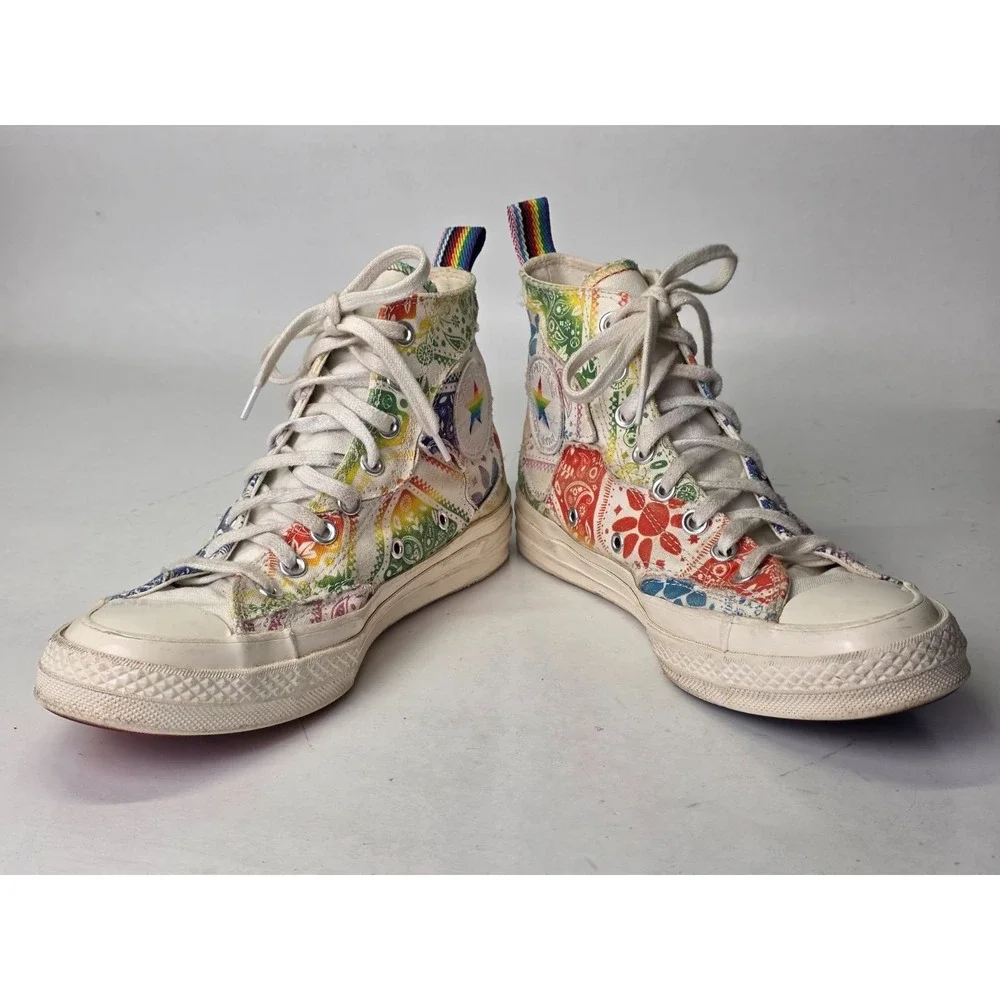 Converse Chuck Taylor 70 Men's Sneakers Size 6.5 Women's‎ 8.5 White Purple Shoes - Picture 5 of 13